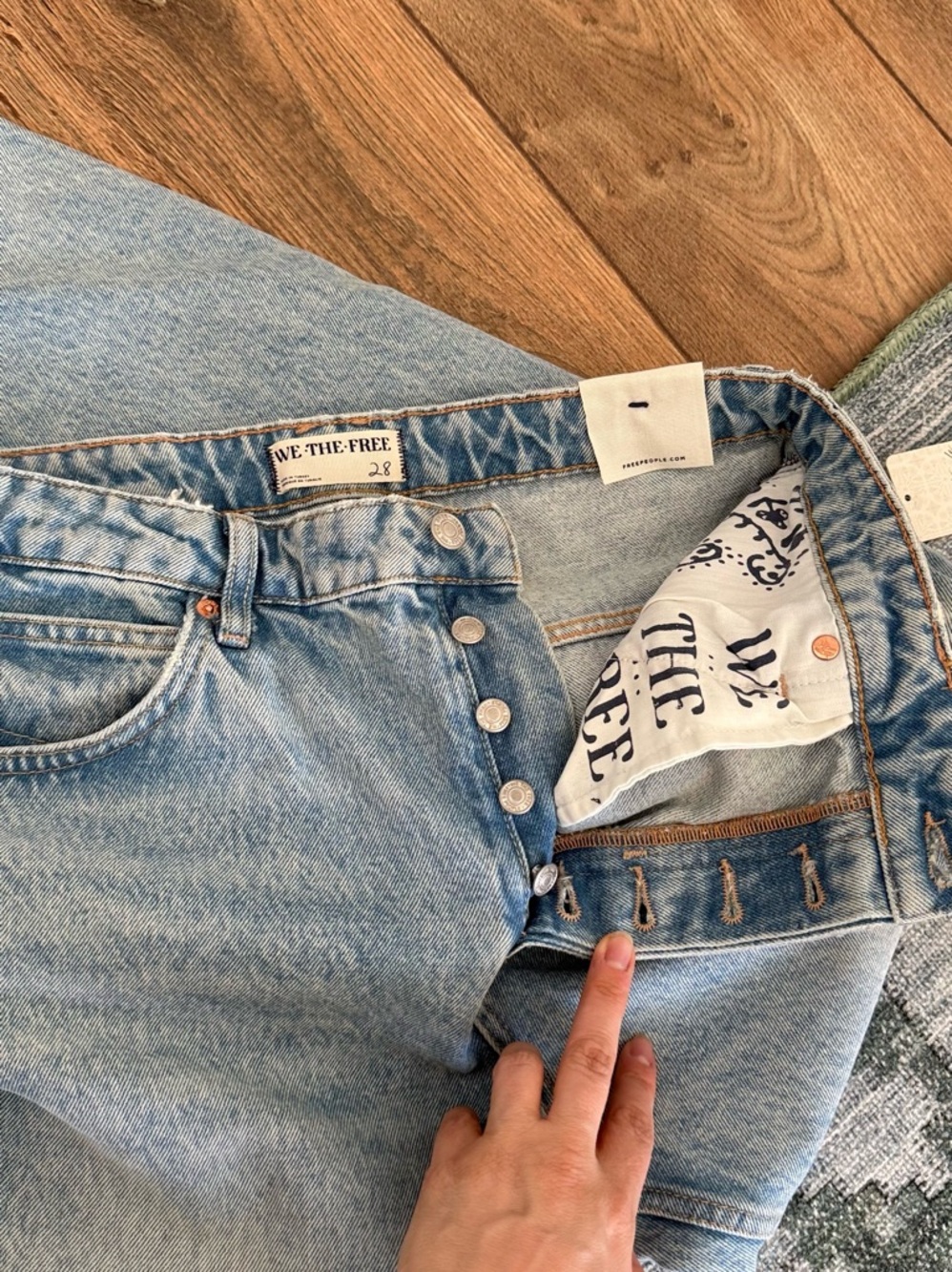 We The Free Light Wash Boyfriend Jeans - Picture 10 of 10